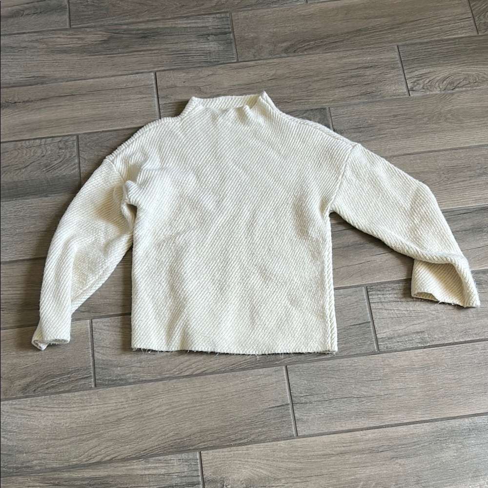 Darling Cream Cowl Neck Sweater Cozy Knit Oversized